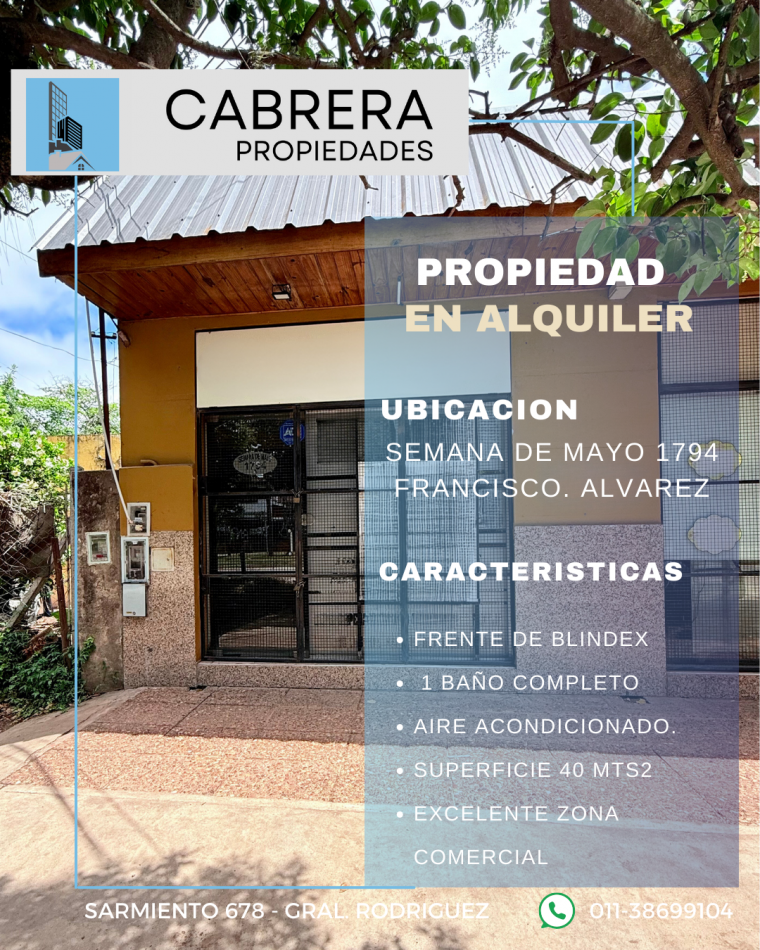 ALQUILER DE LOCAL 