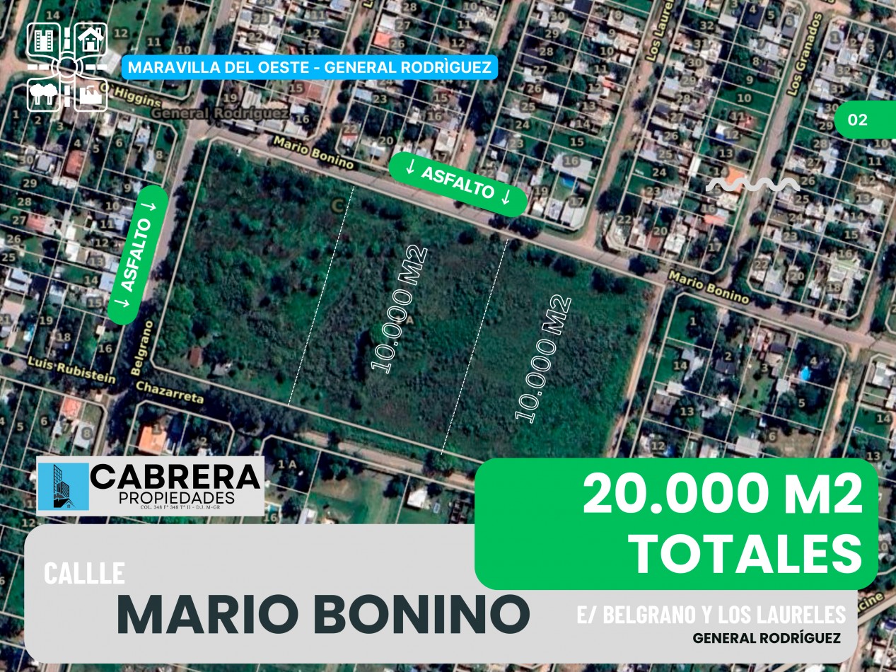 LOTE EN ALQUILER / FRACCION - 20.000 M2 - GENERAL RODRIGUEZ