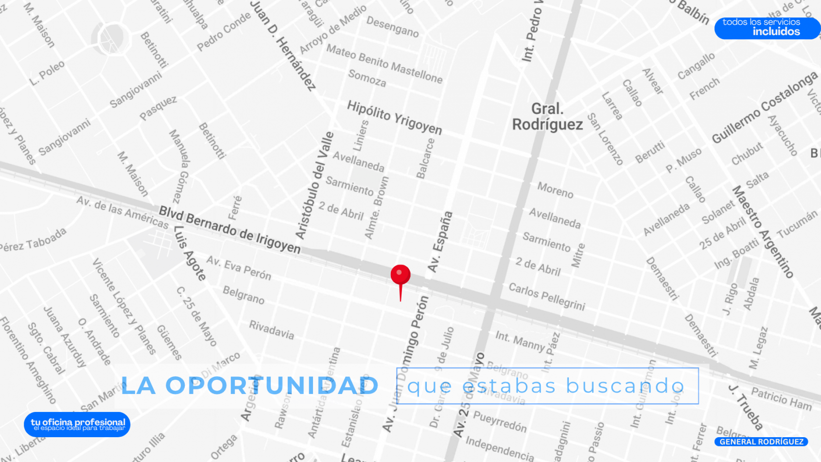 OFICINA EN ALQUILER EN EL CENTRO DE GENERAL RODRIGUEZ